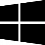 Home silhouette de logo windows
